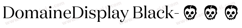 DomaineDisplay Black字体转换